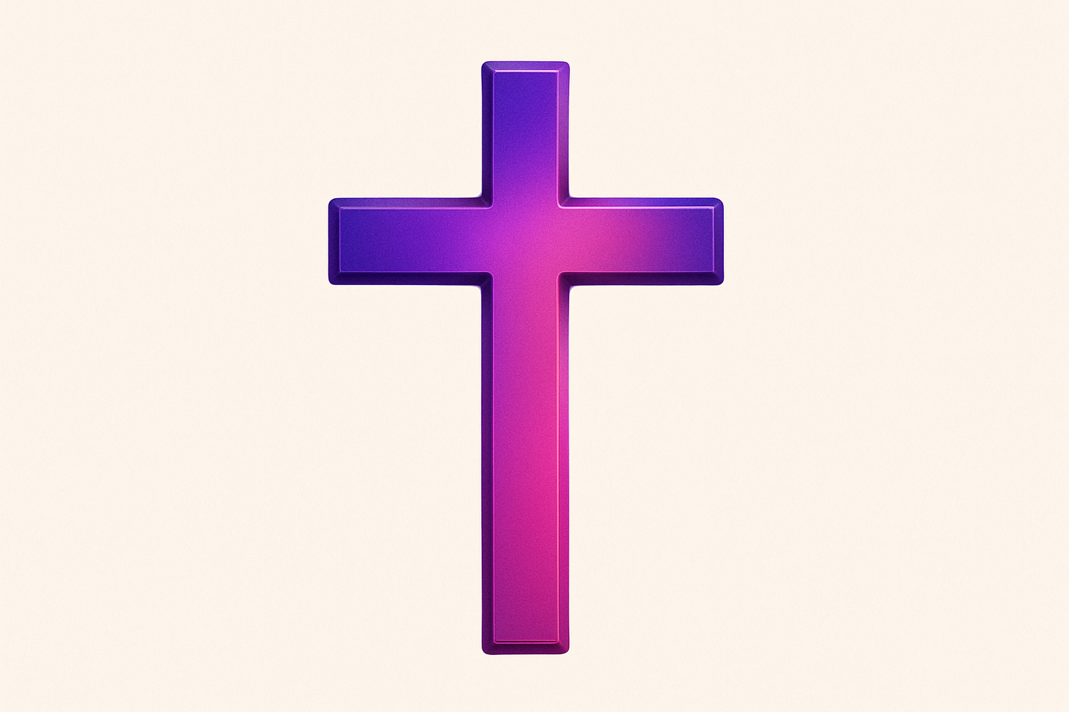 Purple and pink cross